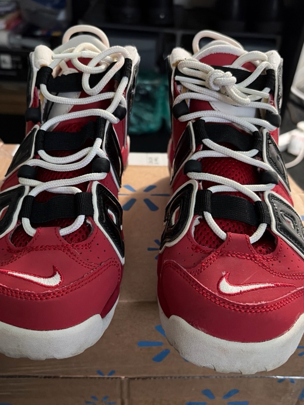 Nike Red, Black and White Kids' Athletic Sneakers